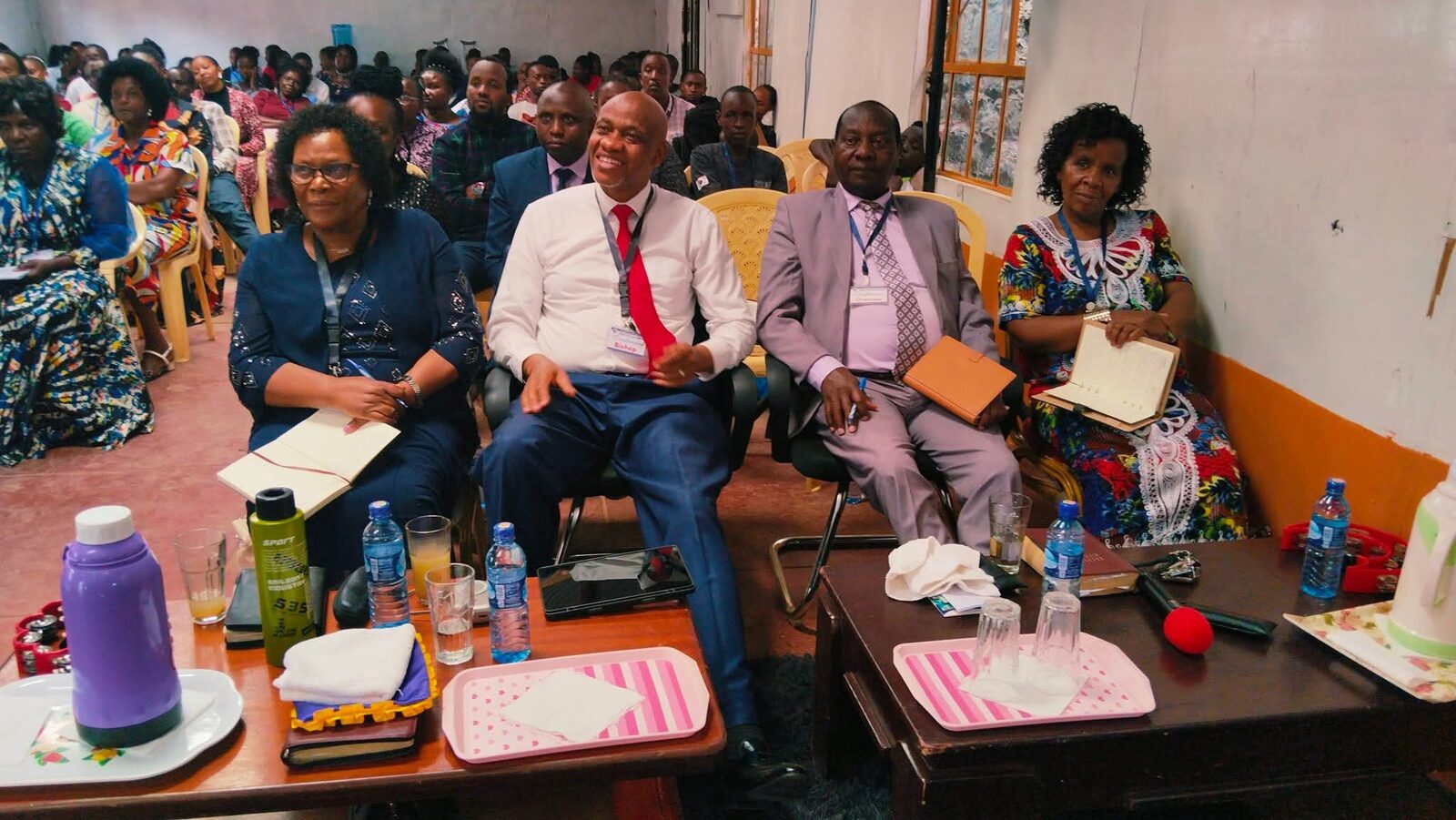 Church leaders seated during a gathering